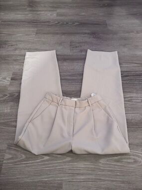 Abercrombie & Fitch Pale Taupe High-Waist Trousers